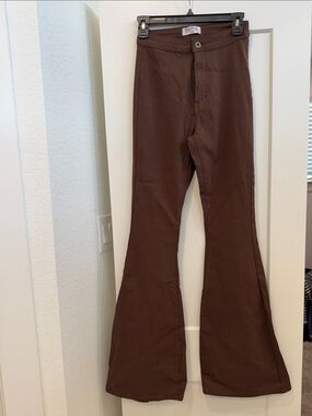 SWANK Chocolate Brown Flare Pants